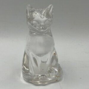 Gorham‎ Crystal Sitting Cat Salt Shaker